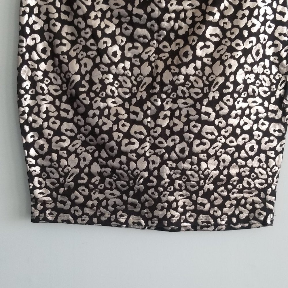 Black and Gold Mini Skirt